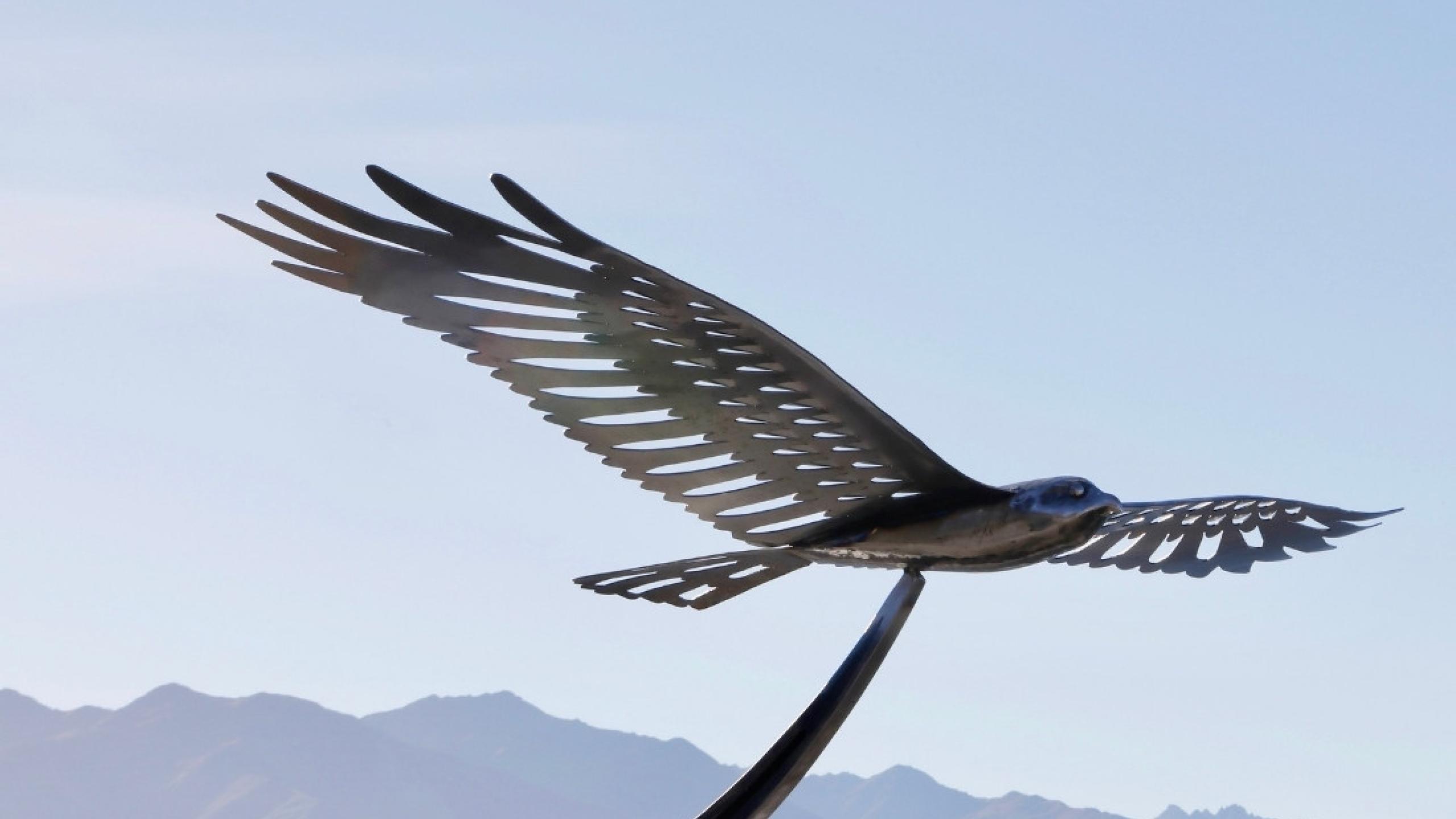metalworks wanaka sculpture gallary hawk v2